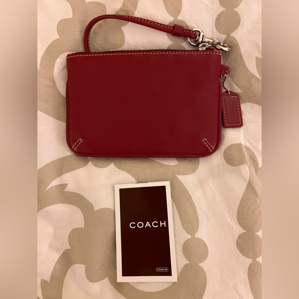 Coach Red Wristlet